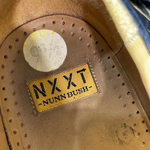 NXXT Nunn Bush mens shoes leather 9.5 medium square toe - Picture 4 of 8